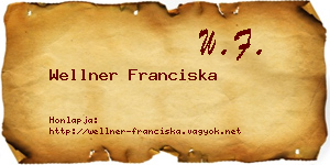 Wellner Franciska névjegykártya